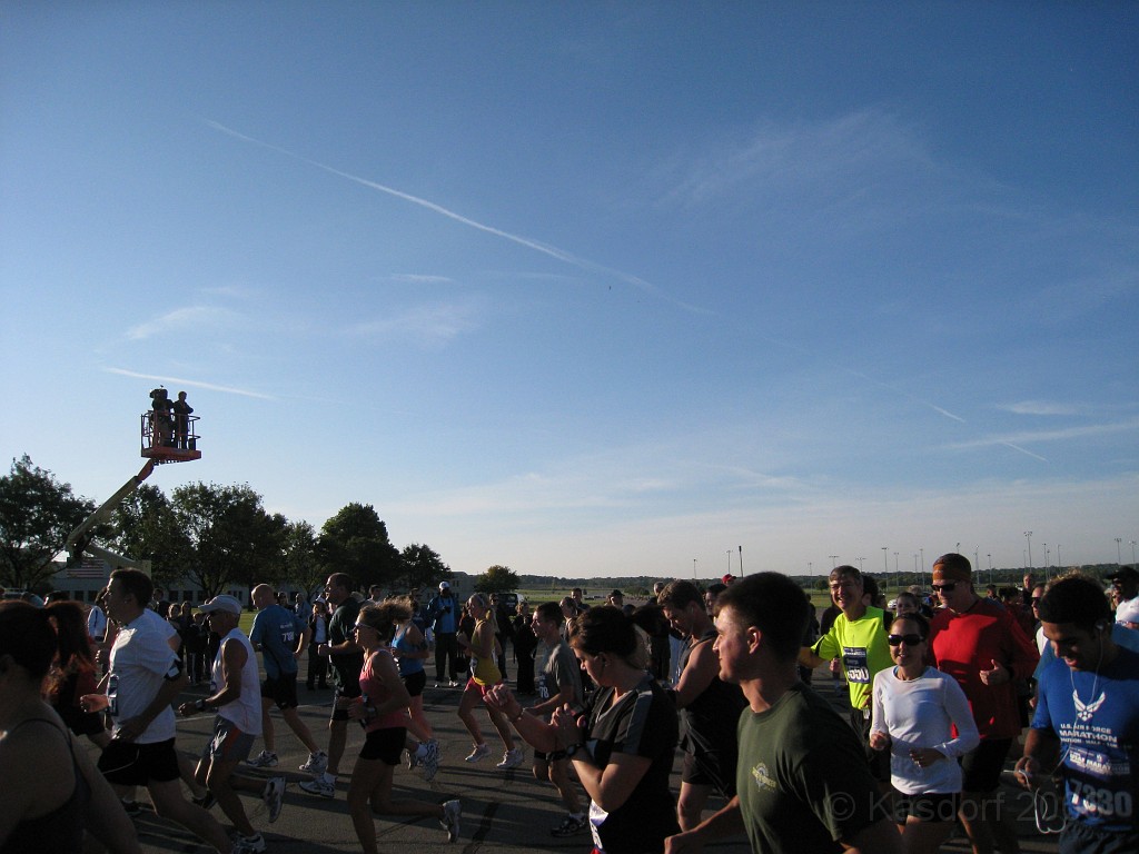 USAF Half Marathon 2009 195.jpg - Peek-a-boo I see you.